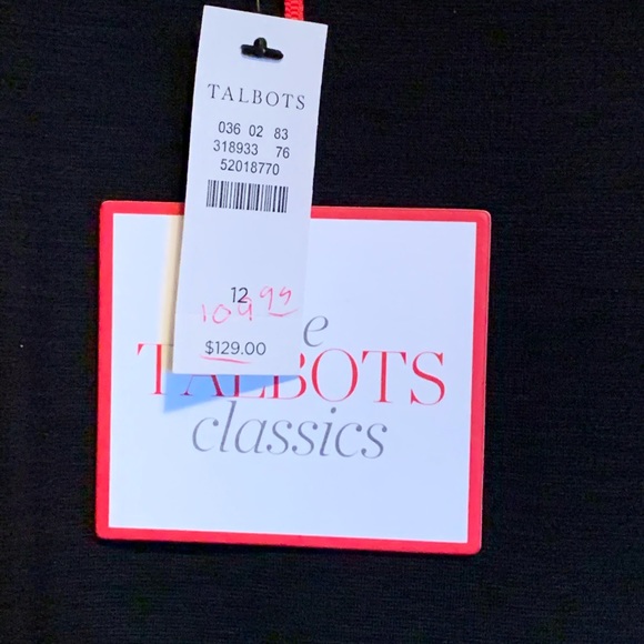 Talbots size 12 brand new black dress - Picture 7 of 8